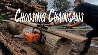 Choosing Chainsaws! // 500i, 661, 881 // Chainsaw Milling// Alaskan Mill