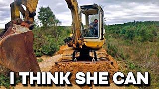 Can we fix the only access road to our Off Grid farm? Is the digger up to the task? #offgrid