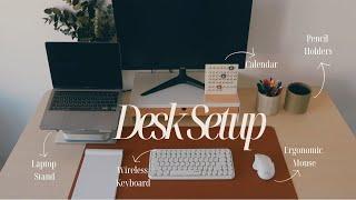 COZY DESK SETUP MAKEOVER | Cable Management, Accessories Unboxing & Organizing tips