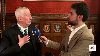 Lindsay Hoyle, Speaker of the House of Commons, speaks to Kurdistan24