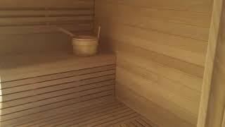 Aleko Canadian Hemlock Outdoor and Indoor Wet Dry Sauna 6 kW ETL Certified Heater STO6VAASA-AP