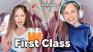 First Time Flying FIRST CLASS! *surprise