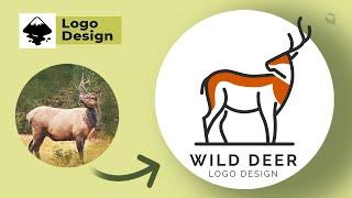 Deer  - Logo Design | Inkscape Tutorial 2021 |  inkscape vector | Abstract Logo Tutorial