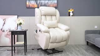 ‍Labor Day Sales, Asjmreye Infinite Position Lift Recliner with Massage Heating. Up to 50% off