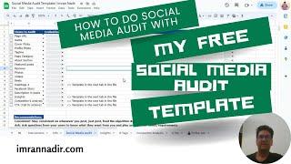 How to do Social Media Audit with my FREE Social Media Audit Template? | Urdu & Hindi