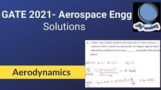 GATE 2021 Aerospace Engineering solutions (Aerodynamics)