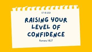 Raising Your Level of Confidence