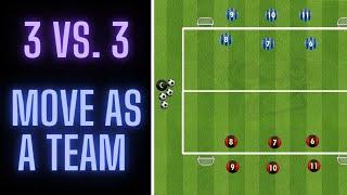 Move As A Team | 3 VS. 3 | High Pressing & Overloads | Football/Soccer