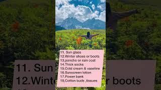 Packing list for kashmir in winter #kashmir #travel #kashmirtour #kashmircompleteguide