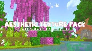 ˗ˏˋNEW´ˎ˗ 1.19 texture pack for Minecraft pe/be (aesthetic textures, flowery crops + pink tree’s) 