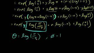 Deriving the Binomial canonical link function, logit, for Generalized Linear Model (GLM)