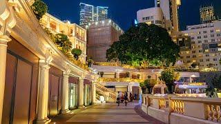  Nightlife in Hong Kong: 1881heritage, Star Ferry Pier, Avenue of Stars | 4K HDR