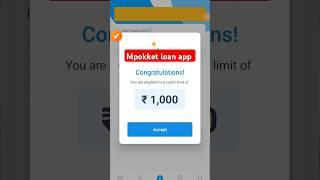 mpokket loan app 1000 limit #money #loan #bankingapp #emi #financialapp #finance