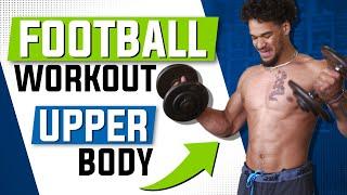 How To Train SAVAGE Football Players | Upper Body High School Strength Workout