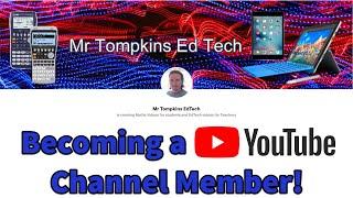 Become a Channel Member - Mr Tompkins Edtech