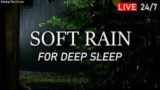  Fall Asleep in 5 Minutes with Soft Rain Sound / Natural White Noise for Deep Sleep and Relaxation