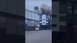 MISSILE EXPLODES IN UKRAINE AIRPORT (IVANO FRANKOVSK)