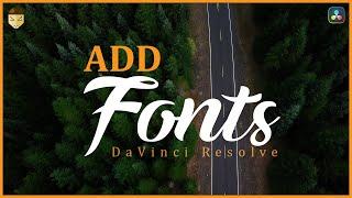 How to ADD Fonts to ANY Program | DaVinci Resolve