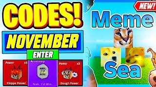 ️New️ ALL WORKING CODES For Meme Sea November 2024 - Roblox Meme Sea Codes 2024