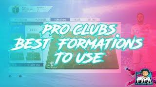 FIFA 19 PRO CLUBS BEST FORMATIONS TO USE + TIPS TO BE EFFECTIVE