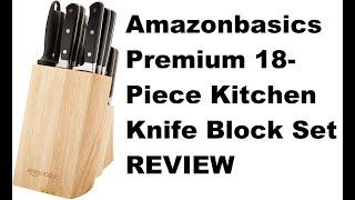 Amazonbasics premium 18-piece knife set review