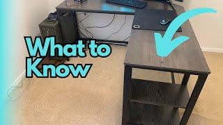 VASAGLE L-Shaped Computer Desk Review