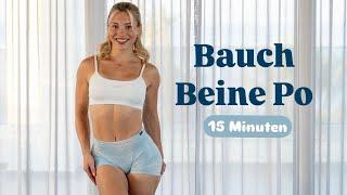 BAUCH BEINE PO - Homeworkout zum Mitmachen (ohne Equipment)