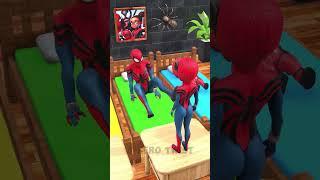 Lil Pool Spider Girl And Venom Just Bought New Alarm Clocks  #animatedshort #spiderman  #shorts