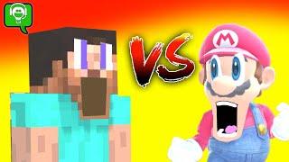 Steve VS Mario in Smash Brothers with HobbyGaming