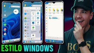 Seu CELULAR no ESTILO WINDOWS - Launcher Incrível 2024