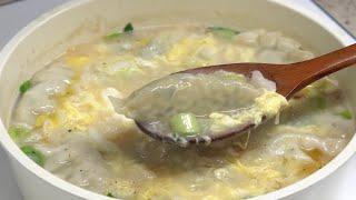 설에 먹는 간편 떡만두국 만들기 엄마표요리 [떡만두국] / Mom's Cooking Rice cake dumpling soup