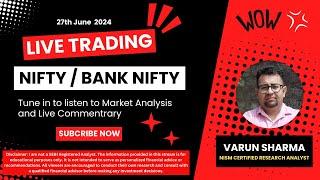 27 June 2024 | Live Trading | Nifty / Bank Nifty #livetrading #nifty50 #banknifty