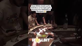 Adin Ross Does Intense Triple Blackjack Split! #adinross #gambling #blackjack