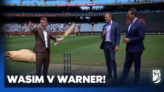 Wasim Akram v David Warner  Cricket greats explain how they'd combat one another! I Fox Cricket