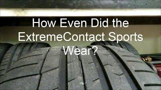 Continental ExtremeContact Sport wear at 3000 miles