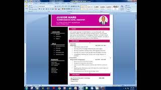 Best Cv Format in Kenya using Ms Word Tutorial