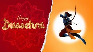 Happy Dussehra Motion Graphics, Animation Post for Social Media