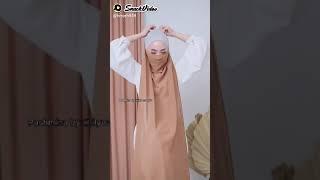 cara memakai cadar dari hijab pasmina ya semoga membantu 