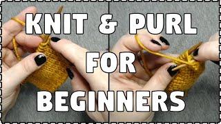 CONTINENTAL KNITTING for Beginners - STEP BY STEP Slow Tutorial!