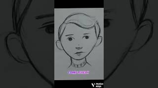 how to draw boy face #shorts #youtubeshorts #trending