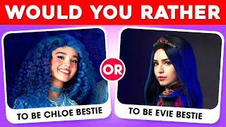 Would You Rather...?  Disney Descendants Edition | Maleficent, Red, Queen Of Hearts, Mal, Evie