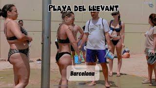 Llevant Beach ️ Barcelona 4K Walk Tour
