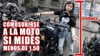 CÓMO SUBIRSE A LA MOTO SI MIDES MENOS DE 1.50MTS