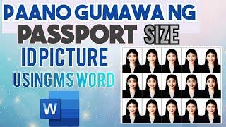 passport size in microsoft word 2024 | how to make passport size in Microsoft word