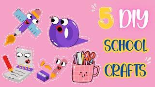 5 Easy Craft Ideas |Homemade Paper crafts |School Essentials