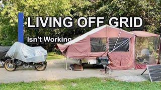 Full Time Motorcycle Living - SOLAR FAILURE! - #MotorcycleTravel