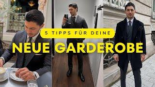 5 Tipps für deine neue Garderobe! | Der Gentleman-Guide für eine stilvolle Garderobe