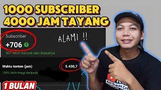 Cara Mendapatkan 1000 Subscriber Dan 4000 Jam Tayang Secara Alami