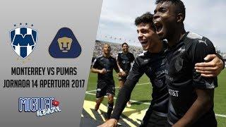 Pumas vs Monterrey 0-1 Jornada 14 / Apertura 2017 Liga MX