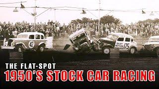 1950's Historical Footage Of Stock Car Races